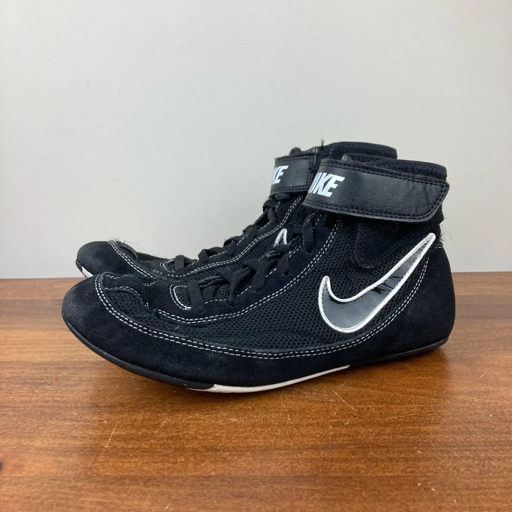 Nike Kids Black and White High-Top Sneakers
